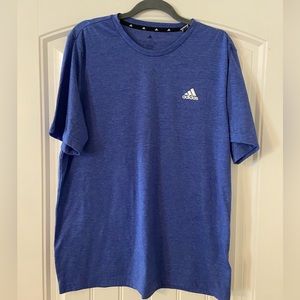 Men’s Adidas Brand Blue Active Short Sleeve T-shirt L